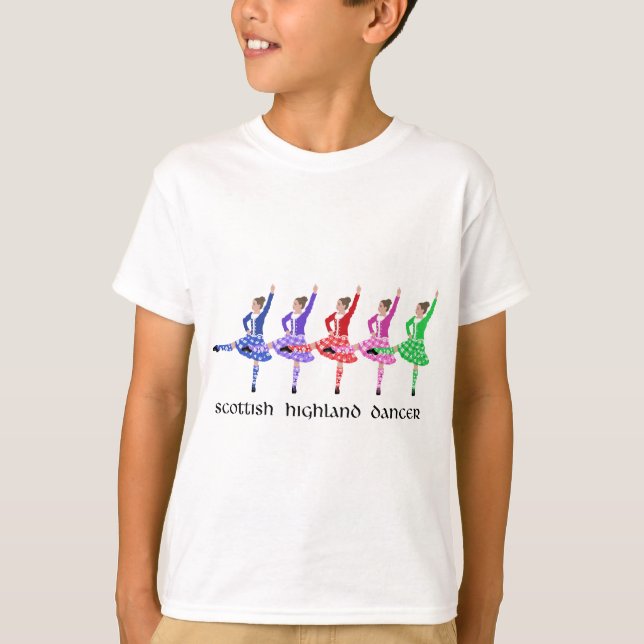 Scottish Highland Dance Line T-Shirt (Front)