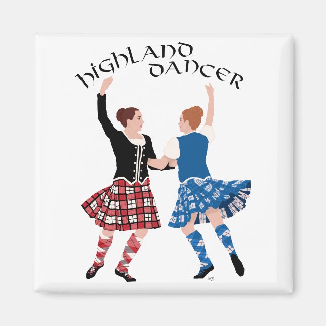 Scottish Highland Dance Reel Magnet (Front)