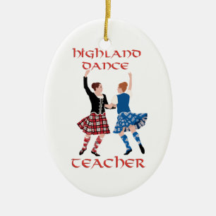 Scottish Highland Dance Teacher Ceramic Ornament