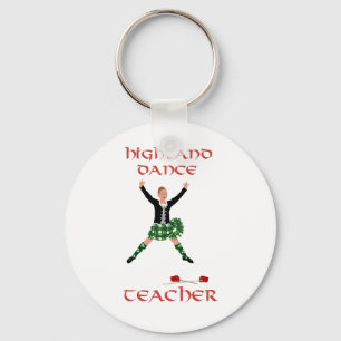 Scottish Highland Dance Teacher Key Ring