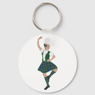 Scottish Highland Dancer Campbell Key Ring