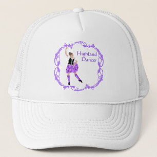 Scottish Highland Dancer Celtic Knotwork Purple Trucker Hat