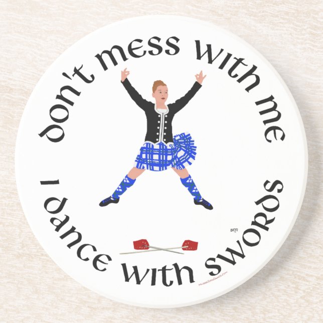 Scottish Highland Dancer Coaster (Front)