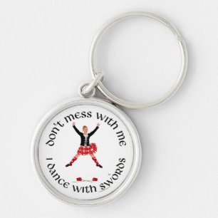 Scottish Highland Dancer Key Ring