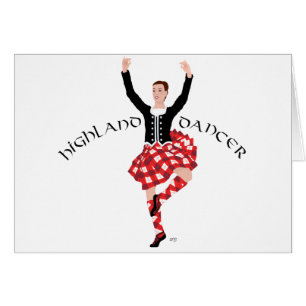 Scottish Highland Dancer Red and Black
