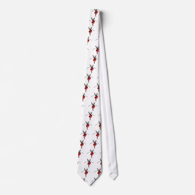 Scottish Highland Dancer Red and Black Tie (Front)