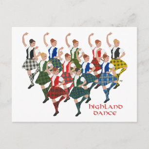 Scottish Highland Dancers Postcard