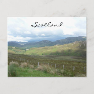 scottish highland fence postcard