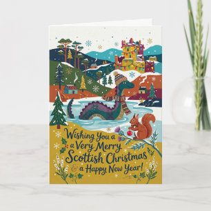 Scottish Highland Landscape Christmas Card