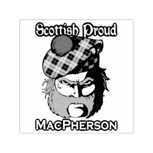 Scottish Highlander Clan MacPherson Ink Stamp