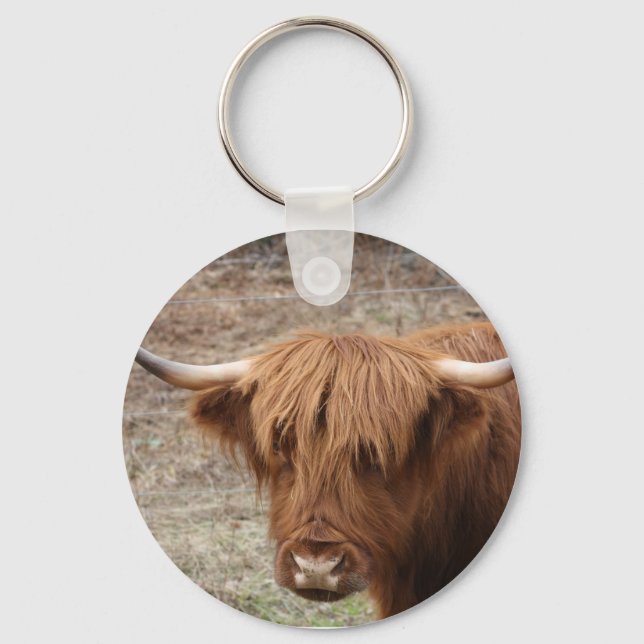 Scottish Highlander Key Ring (Front)