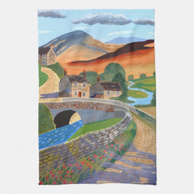 Scottish Highlands 2 kitchen Towel   (Vertical)