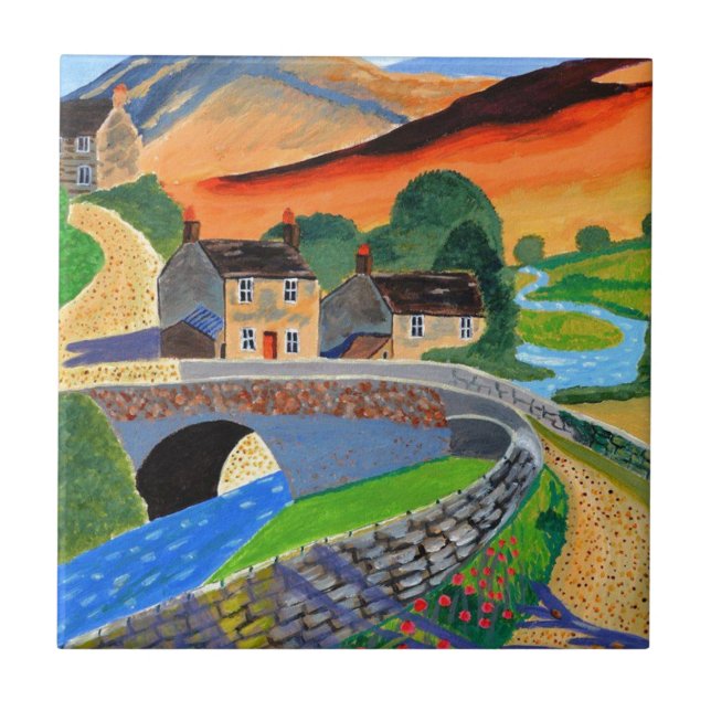 Scottish Highlands 3 Ceramic Tile (Front)