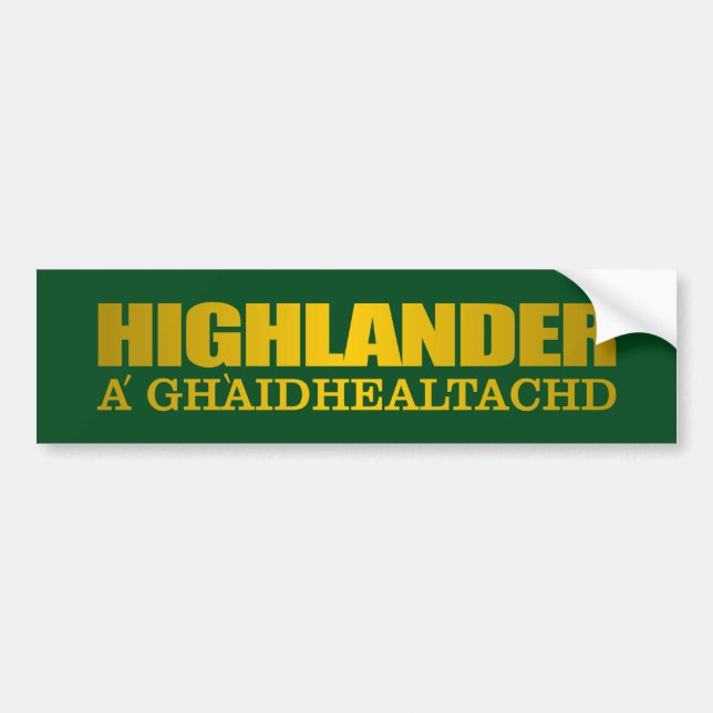 Scottish Highlands Bumper Sticker (Front)