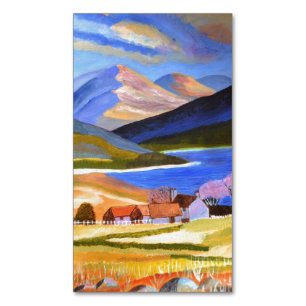 Scottish Highlands business card magnet