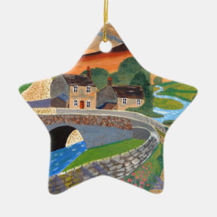 Scottish Highlands Ceramic Ornament