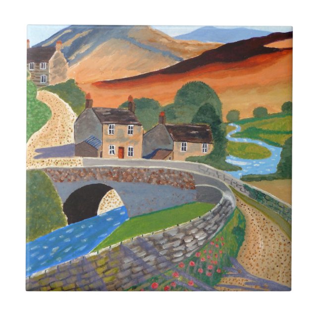 Scottish Highlands Ceramic Tile (Front)