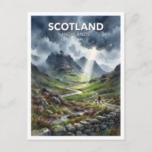 Scottish Highlands Fort William Scotland Travel Postcard