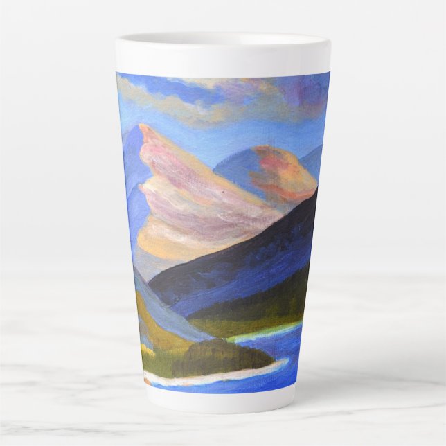 Scottish Highlands latte mug  (Front)