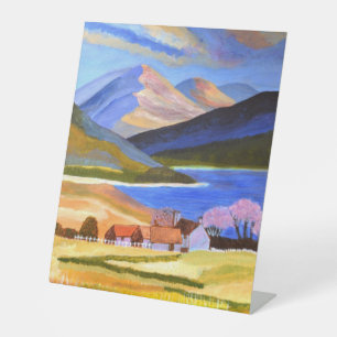 Scottish highlands Pedestal Stand  Pedestal Sign