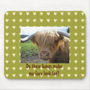 Scottish Highlands Steer Humour - Mousepad