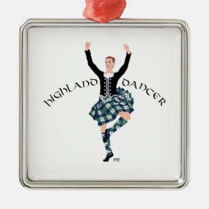 Scottish Higland Dancer - Fling Metal Tree Decoration
