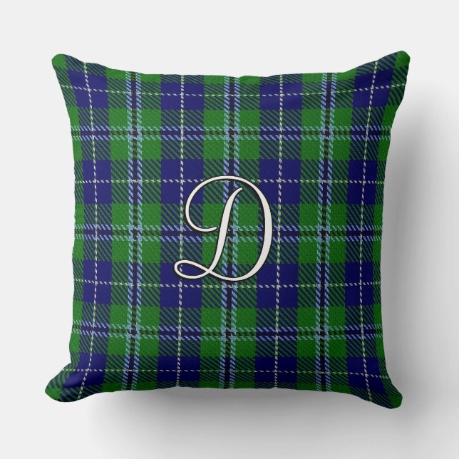 Scottish Home Clan Douglas Tartan Plaid Cushion (Front)