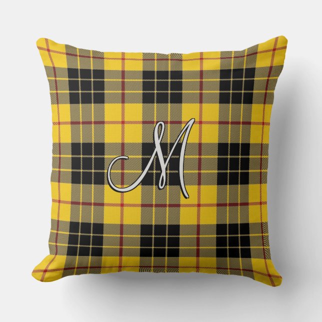 Scottish Home Clan MacLeod of Lewis Tartan Plaid Cushion (Front)
