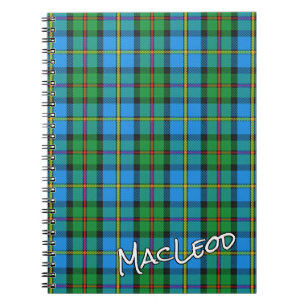 Scottish Honour Clan MacLeod of Harris Tartan Notebook