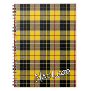Scottish Honour Clan MacLeod of Lewis Tartan Notebook