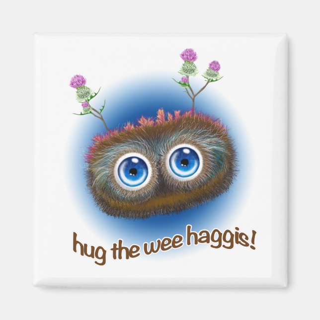 Scottish 'Hoots Toots Haggis' Magnet (Front)