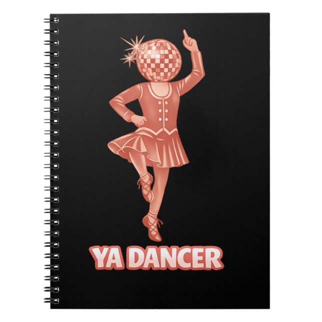 Scottish humor funny ya dancer Congratulations Notebook (Front)