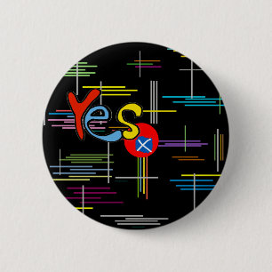 Scottish Independence Bright Lines Flag Badge