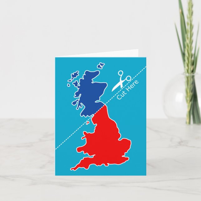 Scottish Independence, "Cut here" map Card (Front)