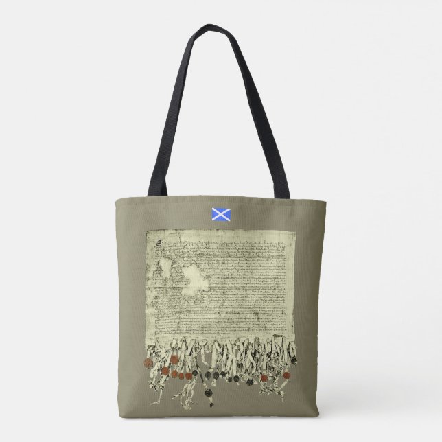 Scottish Independence Declaration of Arbroath Tote Bag (Back)