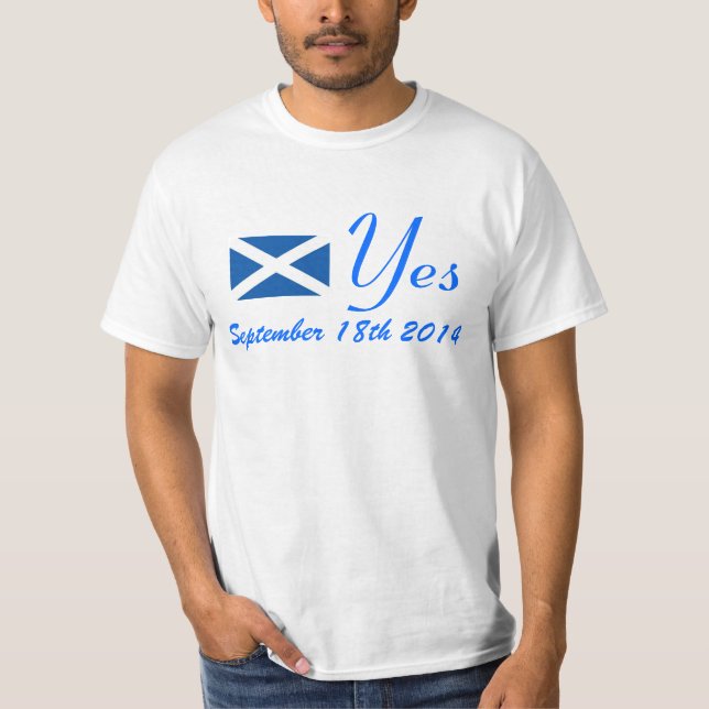 Scottish Independence Referendum Date Tshirt (Front)