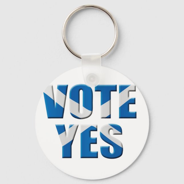 Scottish independence referendum - vote yes key ring (Front)
