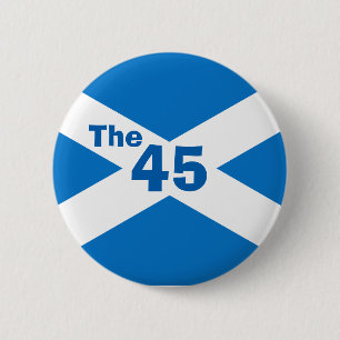 Scottish Independence The 45 Saltire Badge
