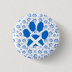 Scottish Independence Yes Cat Paw Print Badge
