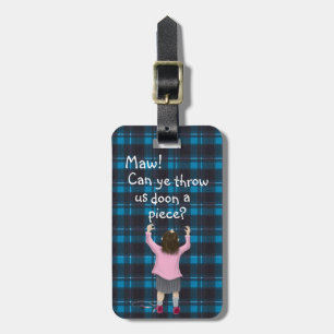 Scottish ‘jeely piece’ kid luggage tag
