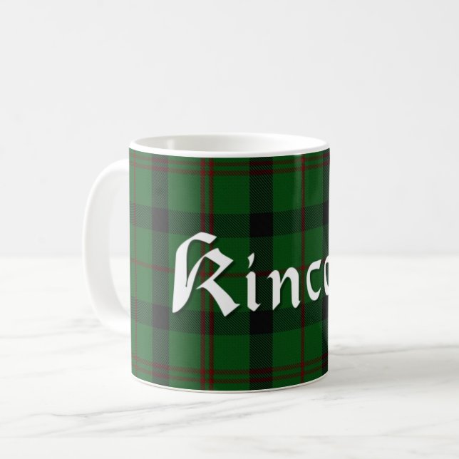 Scottish Kincaid Clan Tartan Plaid 11oz Mug (Front Left)