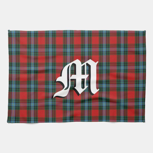 Scottish Kitchen Clan MacLea Livingstone Tartan Tea Towel (Horizontal)