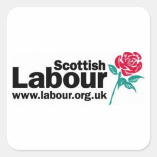 Scottish Labour Old Logo Square Sticker