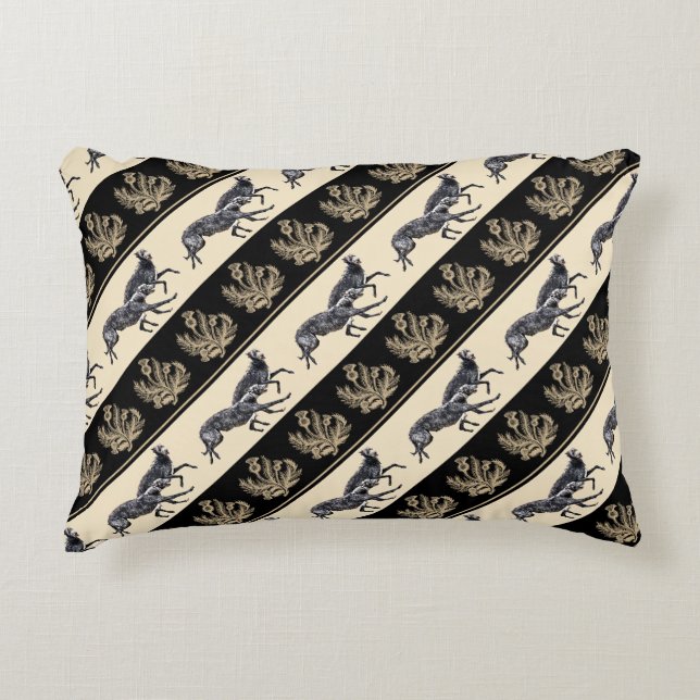 Scottish Levy Patterns Cushion and Chardons (Front)