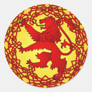 Scottish Lion Classic Round Sticker