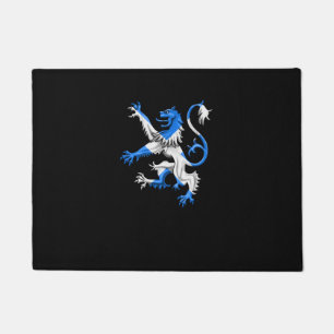 Scottish Lion In St. Andrew’s Colors Doormat