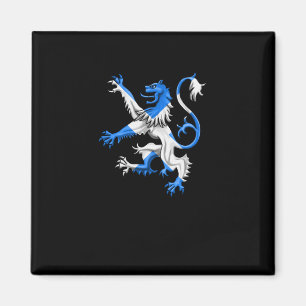 Scottish Lion In St. Andrew’s Colors Magnet