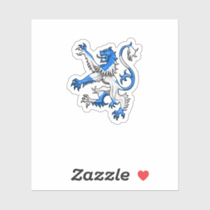 Scottish Lion In St. Andrew’s Colours