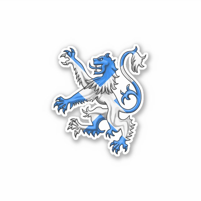 Scottish Lion Rampant Saint Andrew Cross Colours (Front)