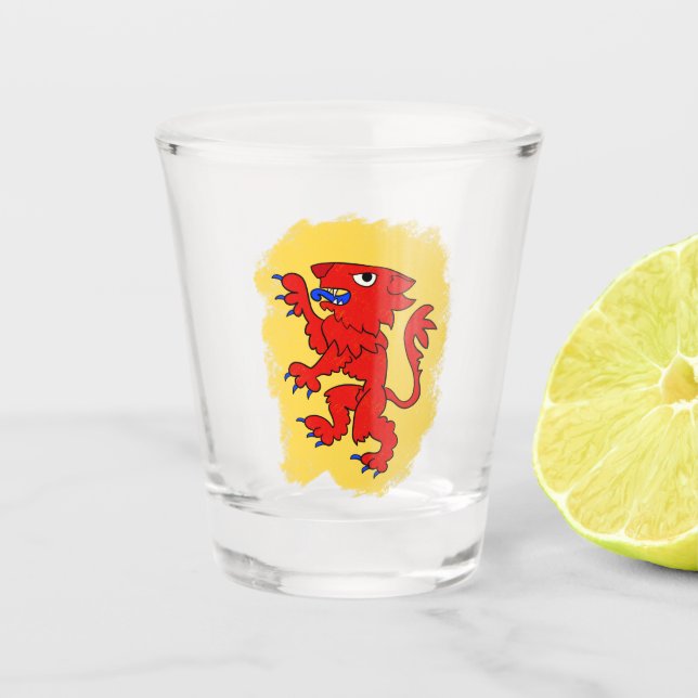 Scottish Lion Shot Glass (Front)